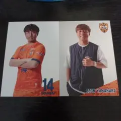清水エスパルス☆選手カード(ユニ&私服２枚セット)☆山原怜音選手