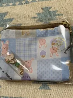 ハンドメイド　ポーチ　チャーム付き