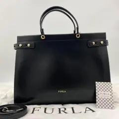 未使用✨A4収納 入手困難品 フルラ 2way ショルダーバッグ レディM 黒