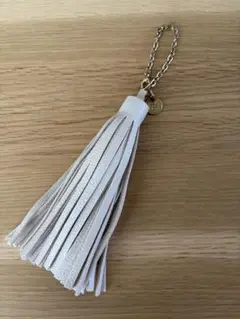 フリンジチャーム　ベージュ