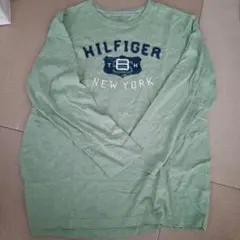 TOMMY HILFIGER 長袖カットソー XL ライトグリーン