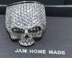 9万★JAM HOME MADE ジルコニア スカルリング 19号 キムタク着