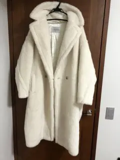 新品 マックスマーラ テディベアコート L ホワイト max mara