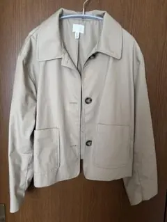 H&M ショートジャケット　ショートトレンチコート　ベージュ