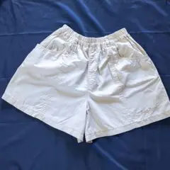ホワイト コットン ハーフパンツ