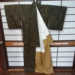 重要無形文化財 本場結城紬 ポスター柄 美しい着物掲載!!
