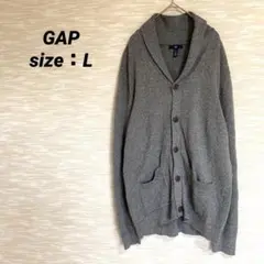 （A0737）GAP／ギャップ　メンズ　コットンカーディガン　長袖ニット　L