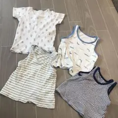 ノースリーブタンクトップ 4枚セット 100cm