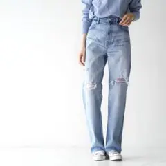 YANUK ストレートデニム LEA BoysStraight DMF