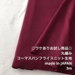 A7X/300H65222-3◆3mワケあり/綿系コーマスパンフライスニット生地