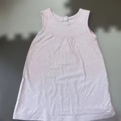水玉模様ノースリーブタンクトップ