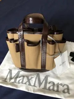 マックスマーラ　ガーデンカバ　キャンバスミニトート