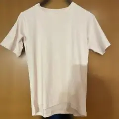 薄いピンク コットン Tシャツ 38 (M)
