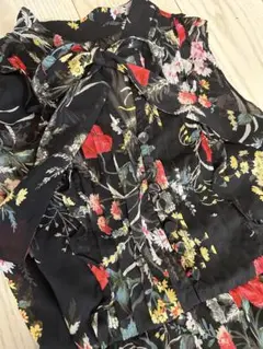 snidel スナイデル　ワンピース　黒　花柄　1
