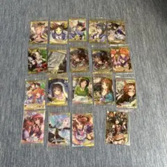 アニメキャラクターカードセット 18枚 おまけで開封済みキタサンブラック