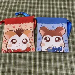 とっとこハム太郎 トンガリくん　ミニ巾着　ダイソー