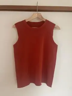 ISSEY MIYAKE apoc able オレンジノースリーブニットベスト