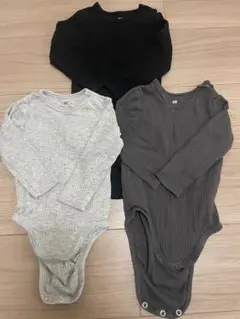 H&M オーガニックコットン ロンパース 3点セット