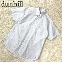 dunhill ダンヒル ストライプシャツ ブルー 41 B804