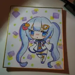 手描きイラスト　オリジナル　宇宙娘