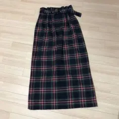☆LOWRYS FARM　ロングチェックスカート
