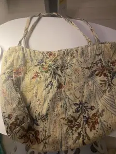 花柄刺繍トートバッグ 大きめ