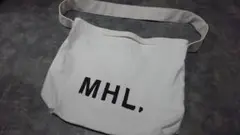 週末価格MHL. マーガレットハウエル 2Way ロゴ キャンバス トートバッグ
