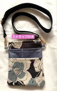ストラップ付き　ナースポーチ　ナースポケット オーガナイザー　ソフトペンケース