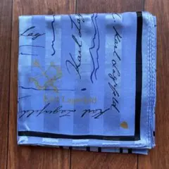 Karl Lagerfeld 青色ハンカチ
