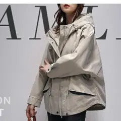 XL ベージュ マウンテンパーカー オーバーサイズ