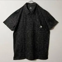 kissmark 半袖シャツ ポロシャツ ハーフボタン カラーボタン ペイズリー