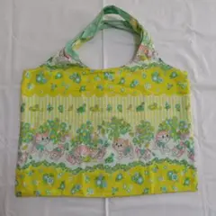 ハンドメイド　レトロ　トートバッグ