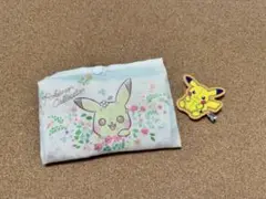 【ポケモン】ピカチュウエコバッグ＆ヘアクリップ　2点セット