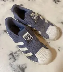 adidasアディダス スーパースター 20センチ ネイビー/ホワイト