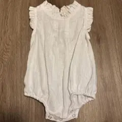 marlow and mae Summer Jean Romper 6-12m