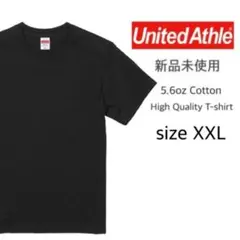 【ユナイテッドアスレ】新品未使用 5.6oz 無地 半袖Tシャツ 黒 XXL