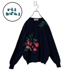 BALLANTYNE CASHMERE バランタイン カシミヤ 花柄 ニット