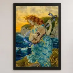 ウジェーヌ・グラッセ『吟遊詩人の娘』絵画 アート 光沢 ポスター A3