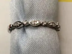 ヴァンドームアオヤマ 18金ホワイトゴールド ダイヤモンドリング 11号