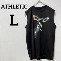 ✨️海外古着✨ATHLETIC 【L】ノースリーブタンクトップ バスケット 部活