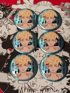 東京リベンジャーズ 新体験展 マットメタリック缶バッジ 千冬×6