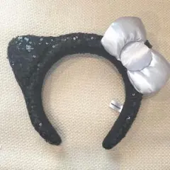 キティちゃん カチューシャ スパンコール黒