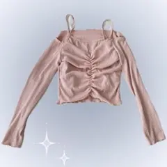 バレエコア ウィッシュコア オフショルダーセット ピンク