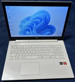 NEC ノートパソコン LAVIE PC-NS60OMAW カームホワイト中古品