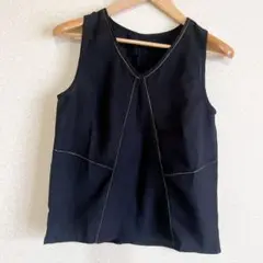 ほぼ新品⭐️ レディース トップス タンクトップ オシャレ 薄い ブラック M