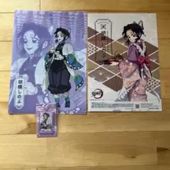 鬼滅の刃　胡蝶しのぶ　クリアファイル　クリアポスター　キーホルダー　セット