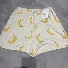 バナナ柄ショートパンツ　ジェラートピケ