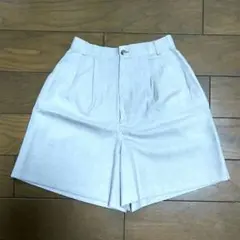 タック入りキュロット ショートパンツ