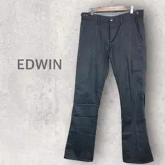 【エドウィン プレステージ】ストレートパンツ M スラックスパンツ ロゴ入り