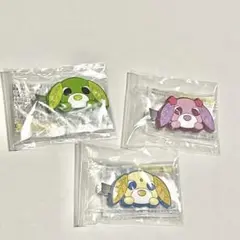【匿名発送】 お茶犬 ヘアクリップ 3点セット